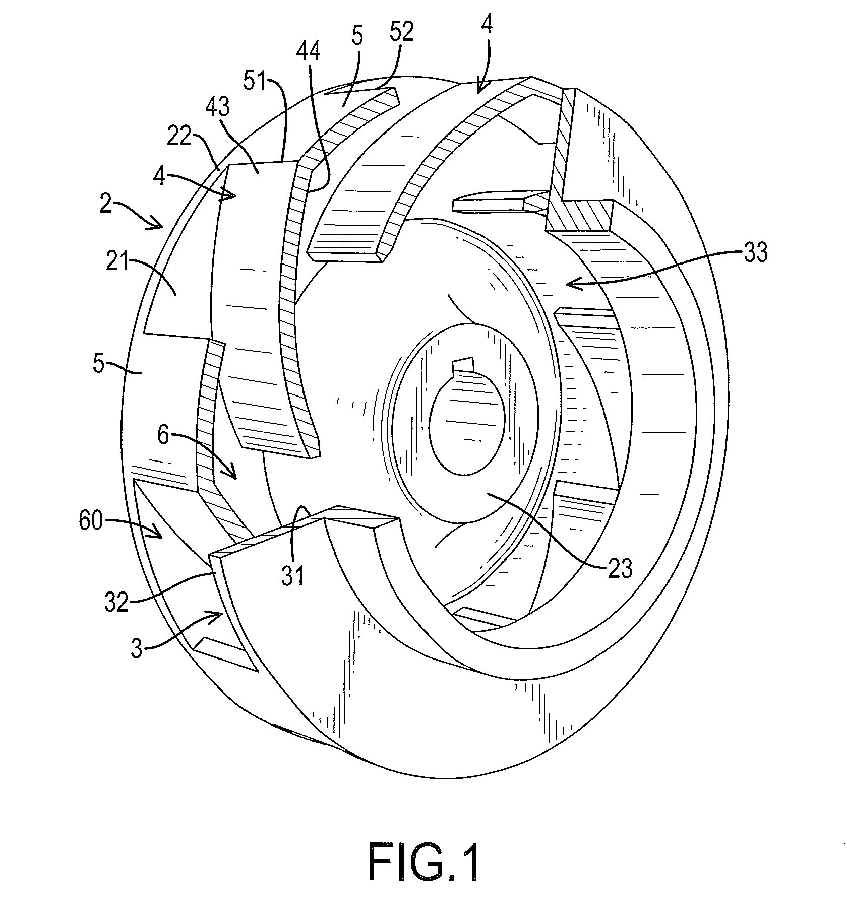 Low-Turbulence Impeller for a Fluid Pump