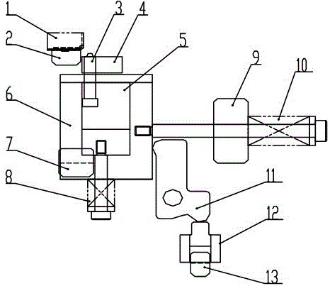 A mechanical in-mold riveting device