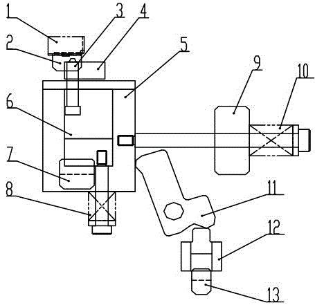 A mechanical in-mold riveting device