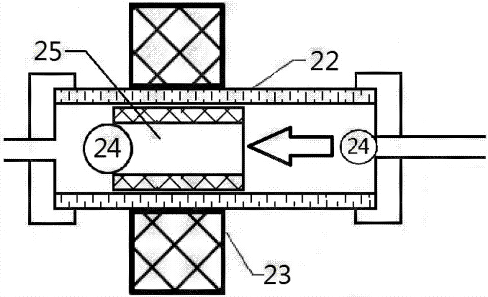 Continuous flowing type high temperature and high pressure experiment device