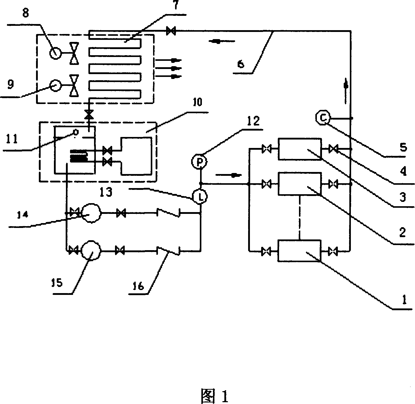 All-solid state wireless transmitting equipment and electronic power component dual-cooling source liquid cooling system