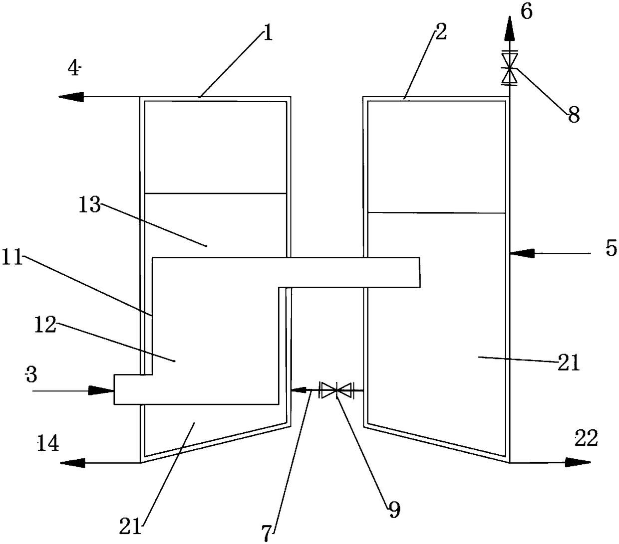 Steam gas separation method