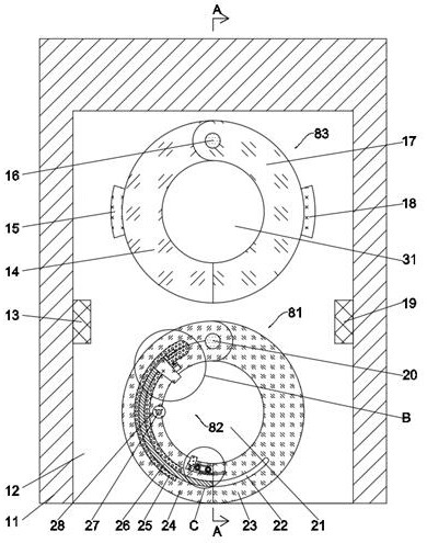 Anti-falling automatic reinforcing mechanical clamping device