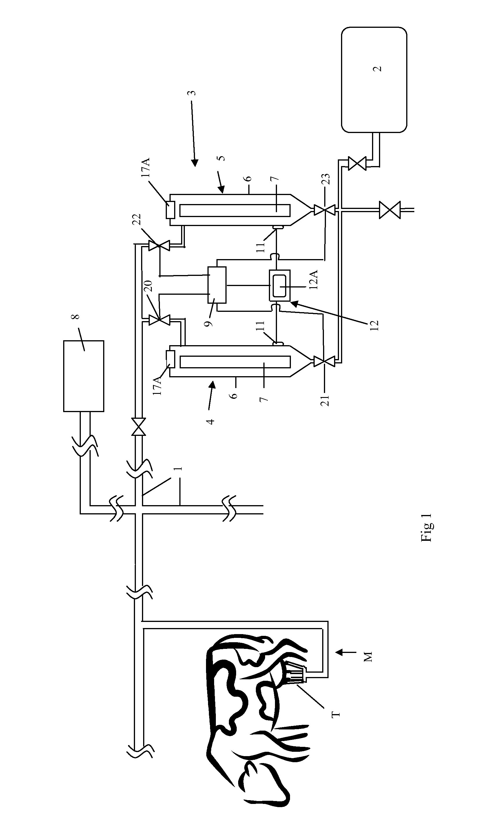 Milking system, and a method for operating a milking system