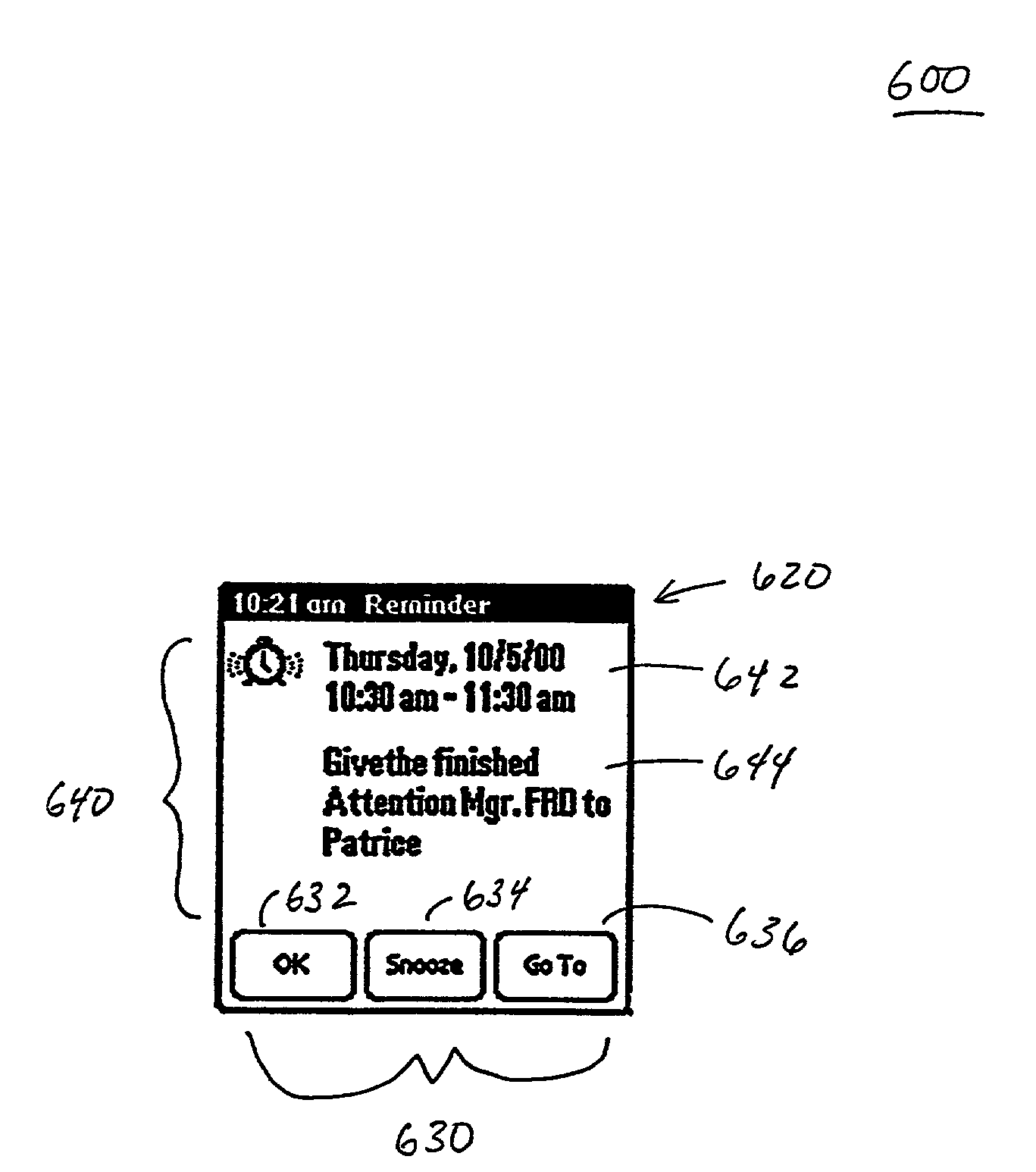 Method and apparatus for notification on an electronic handheld device using an attention manager