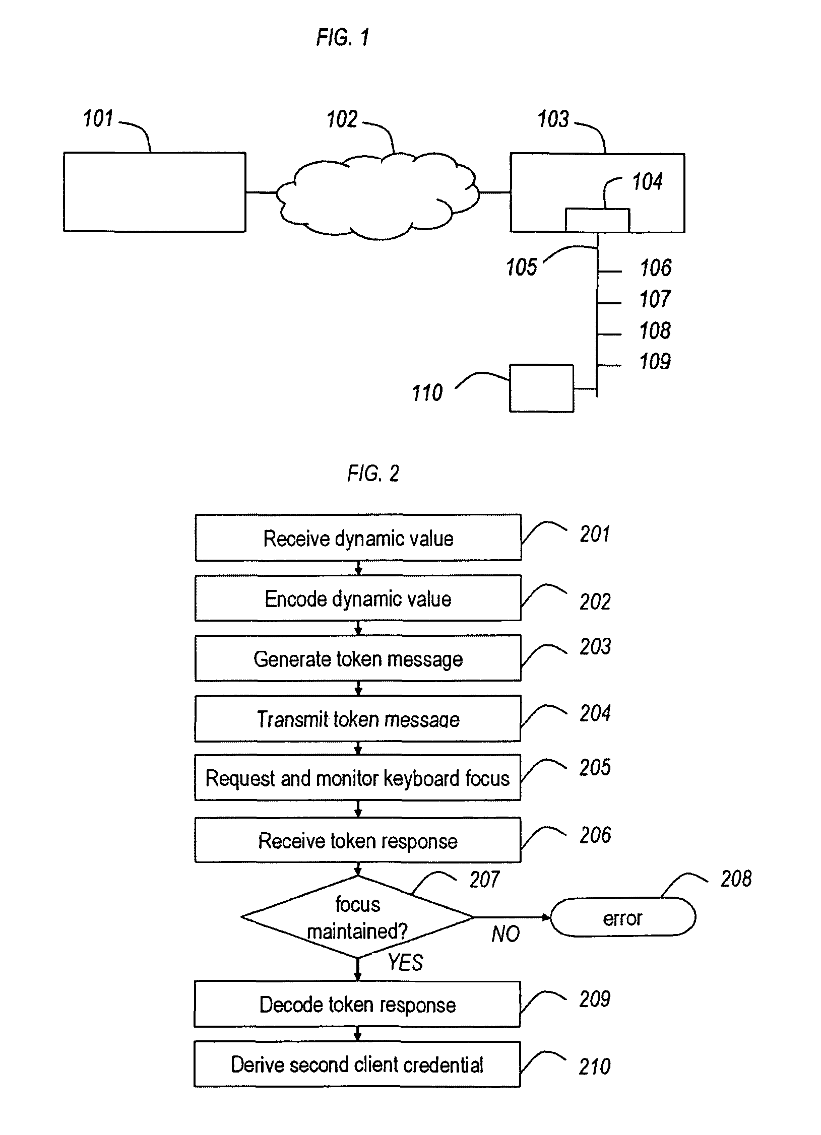 Two-factor USB authentication token