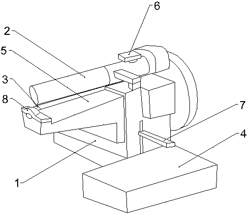 Gluing device for folded edges of cartons