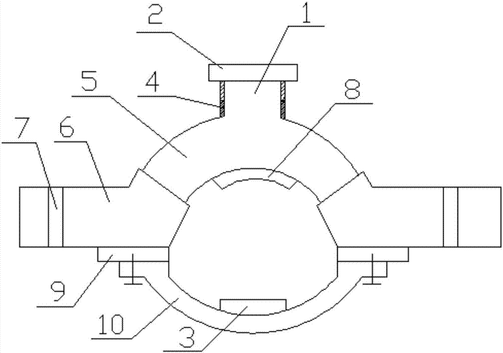 Novel bent pipe fitting