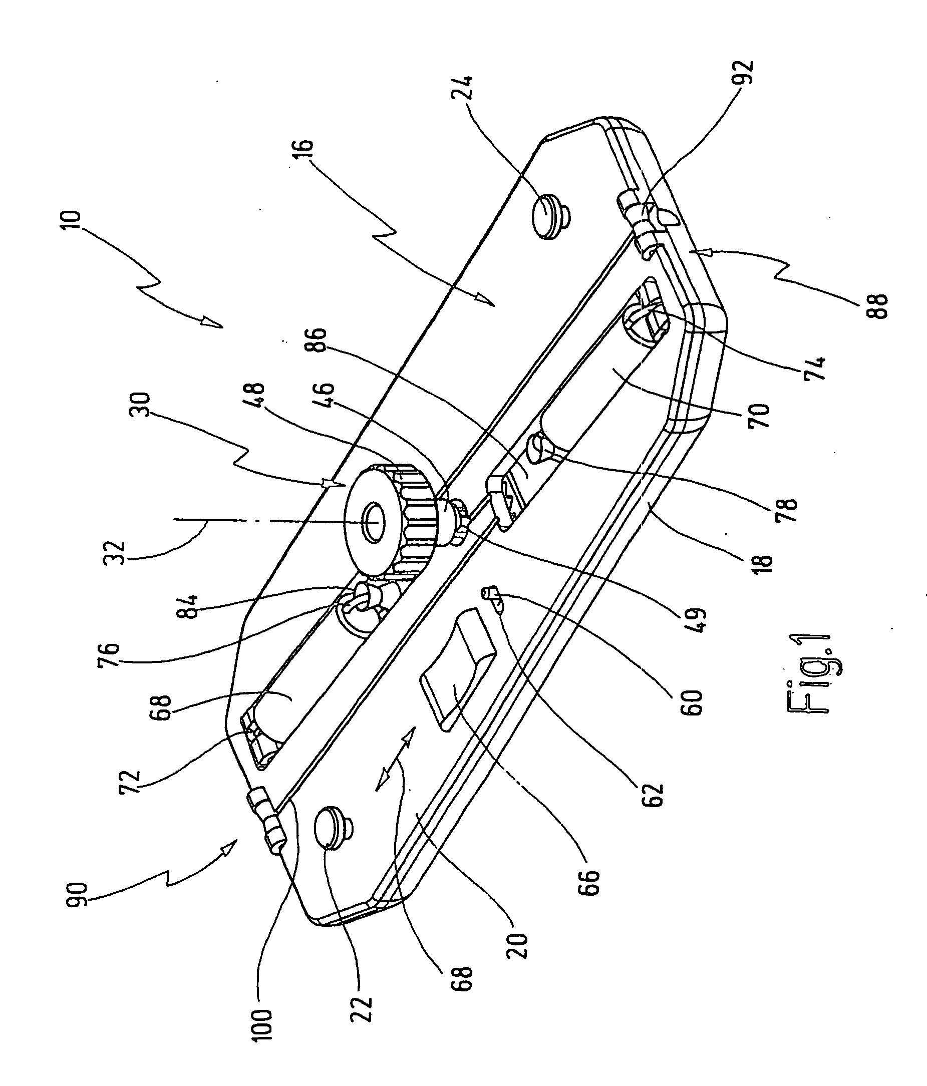 Device for fixing and tensioning at least one pulling thread for applying a neovagina