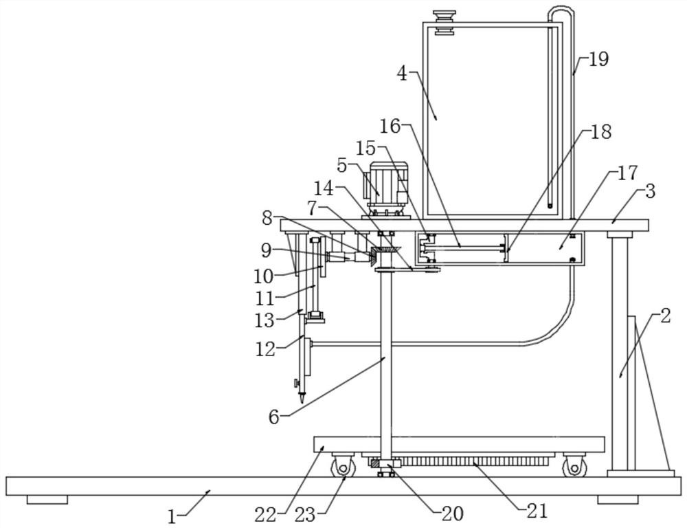 An automatic dispensing device for pcb boards of electronic devices