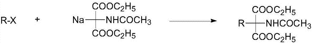 Synthetic method of monoamino inhibitor intermediate monoethyl 2-acetylamino-2-benzylmalonate