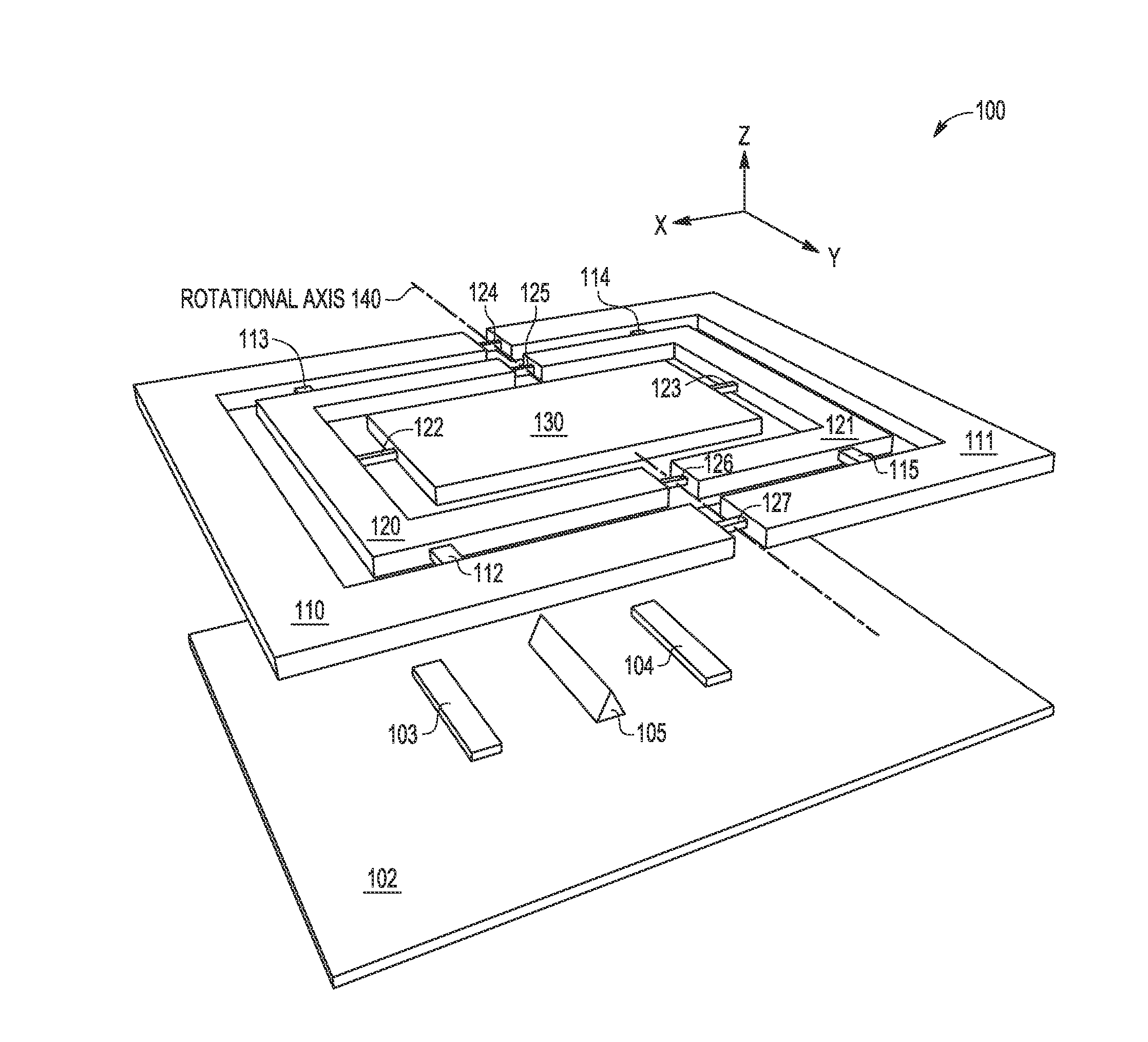 Fully Decoupled Lateral Axis Gyroscope with Thickness-Insensitive Z-Axis Spring and Symmetric Teeter Totter Sensing Element