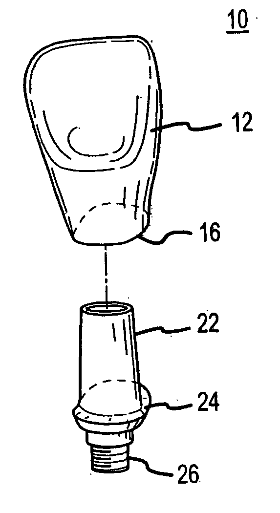 Provisional crown for dental implants