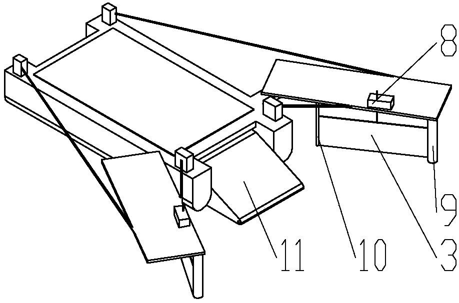 Water surface garbage removing device