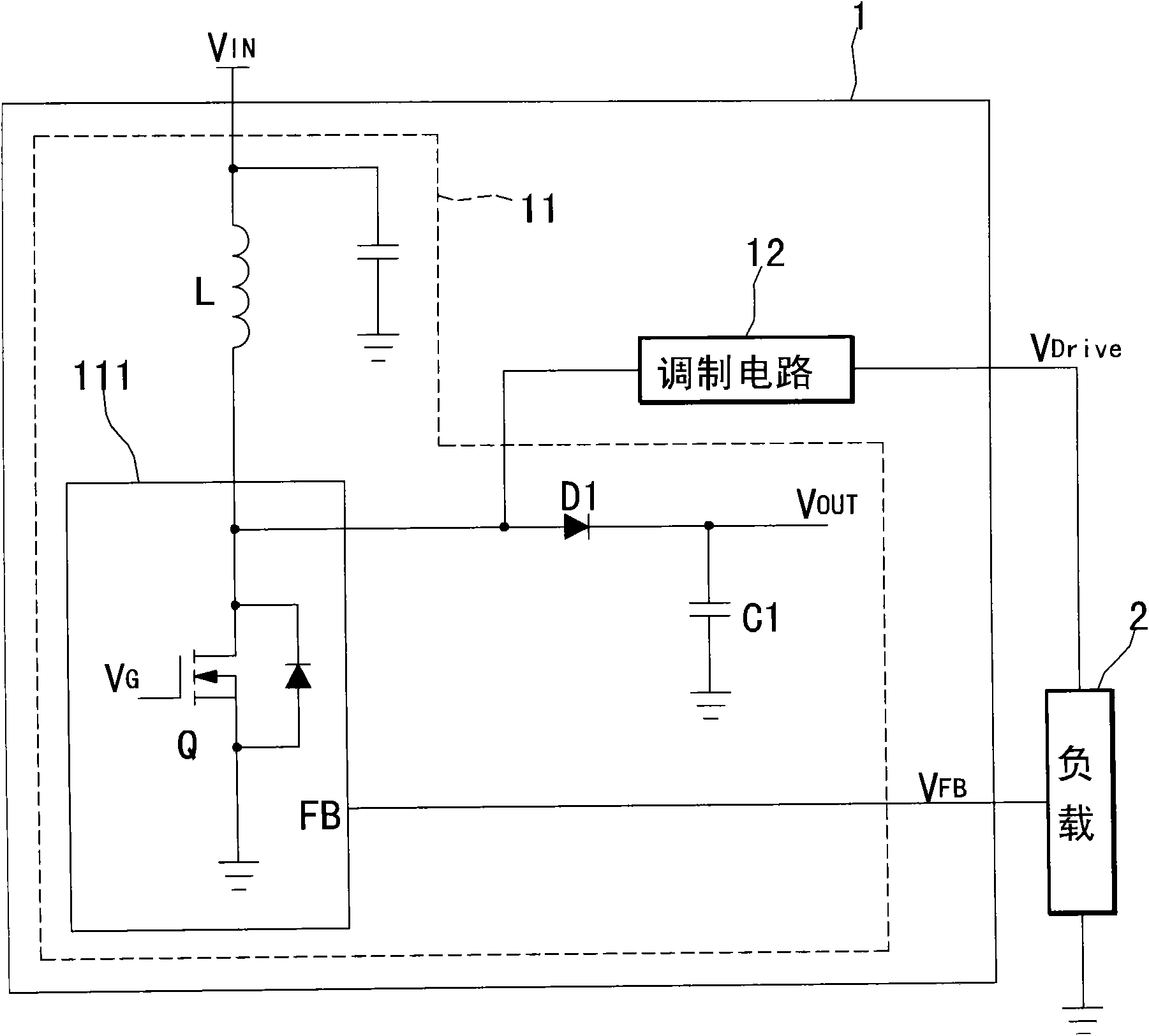 Direct-current voltage conversion device