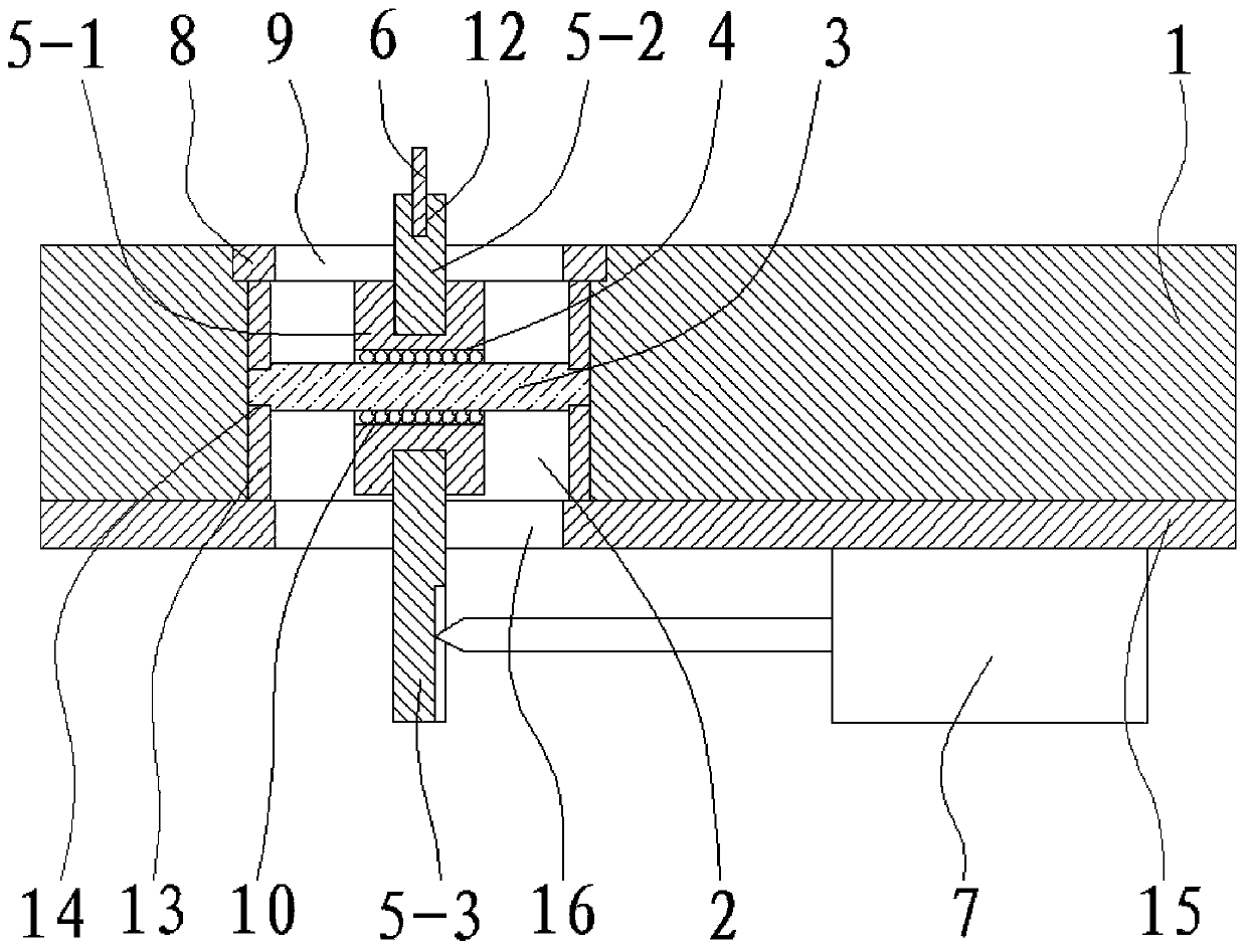 Contact surface displacement testing device