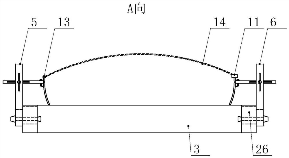 A human body auxiliary positioning device and three-dimensional treatment bed for radiotherapy