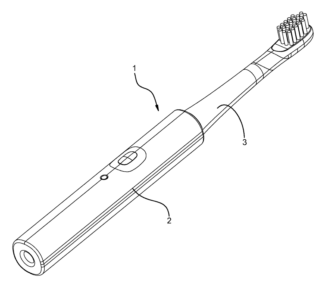 Electric Toothbrush with a Rechargeable Battery, and Inductance Charger Apparatus for Use with the Same