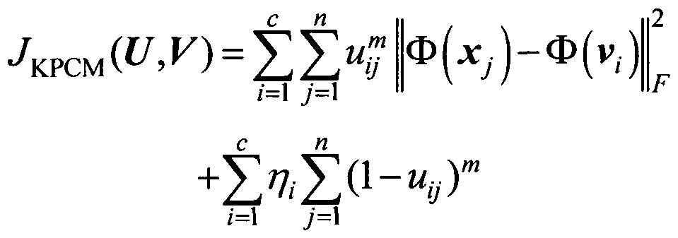 Kernel-based possibilistic c-means clustering method of maximum central interval