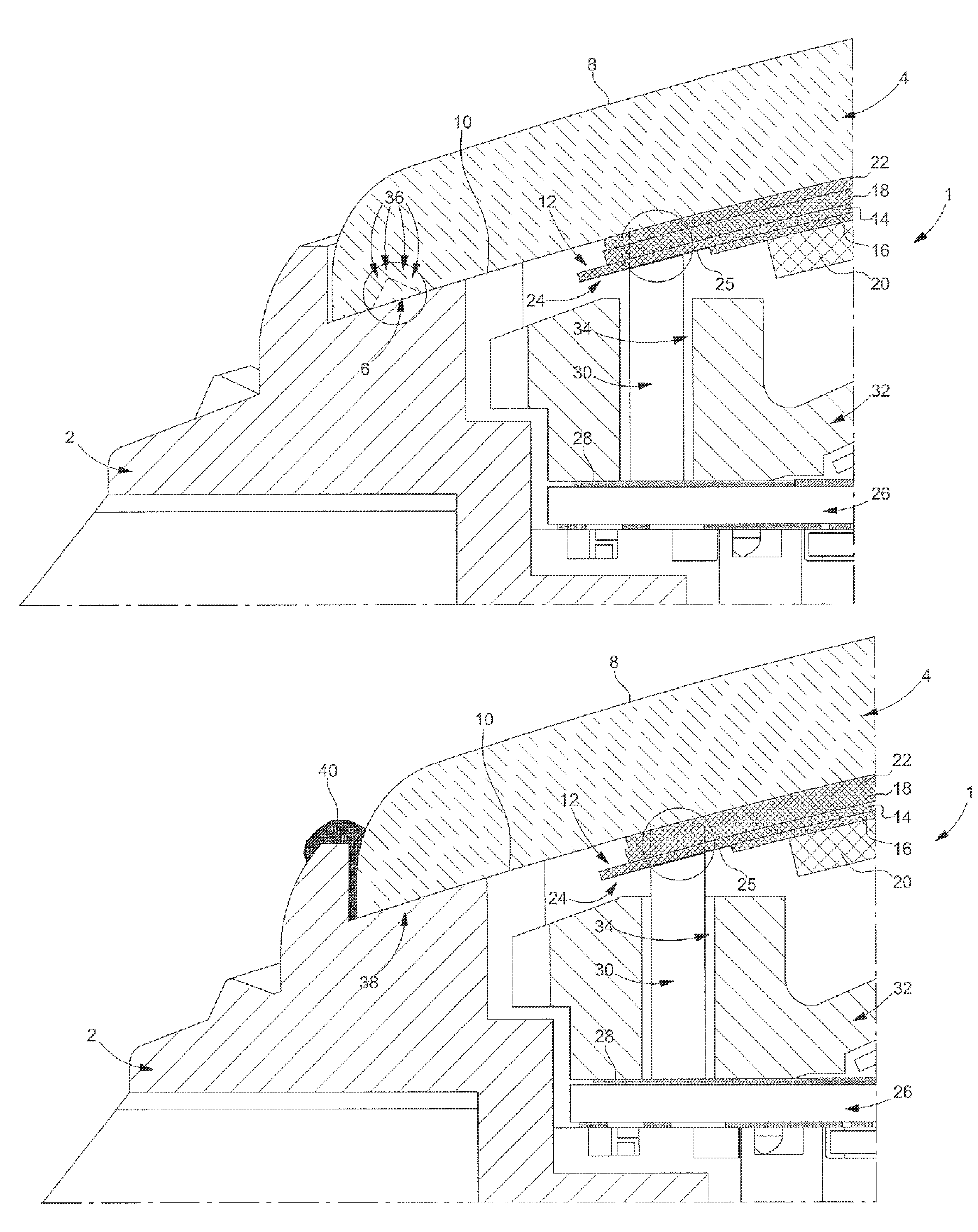 watch-comprising-a-zebra-connector-for-electrical-connection-between-a