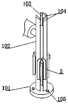 Tension adjustment device for high-strength fiber laid fabric