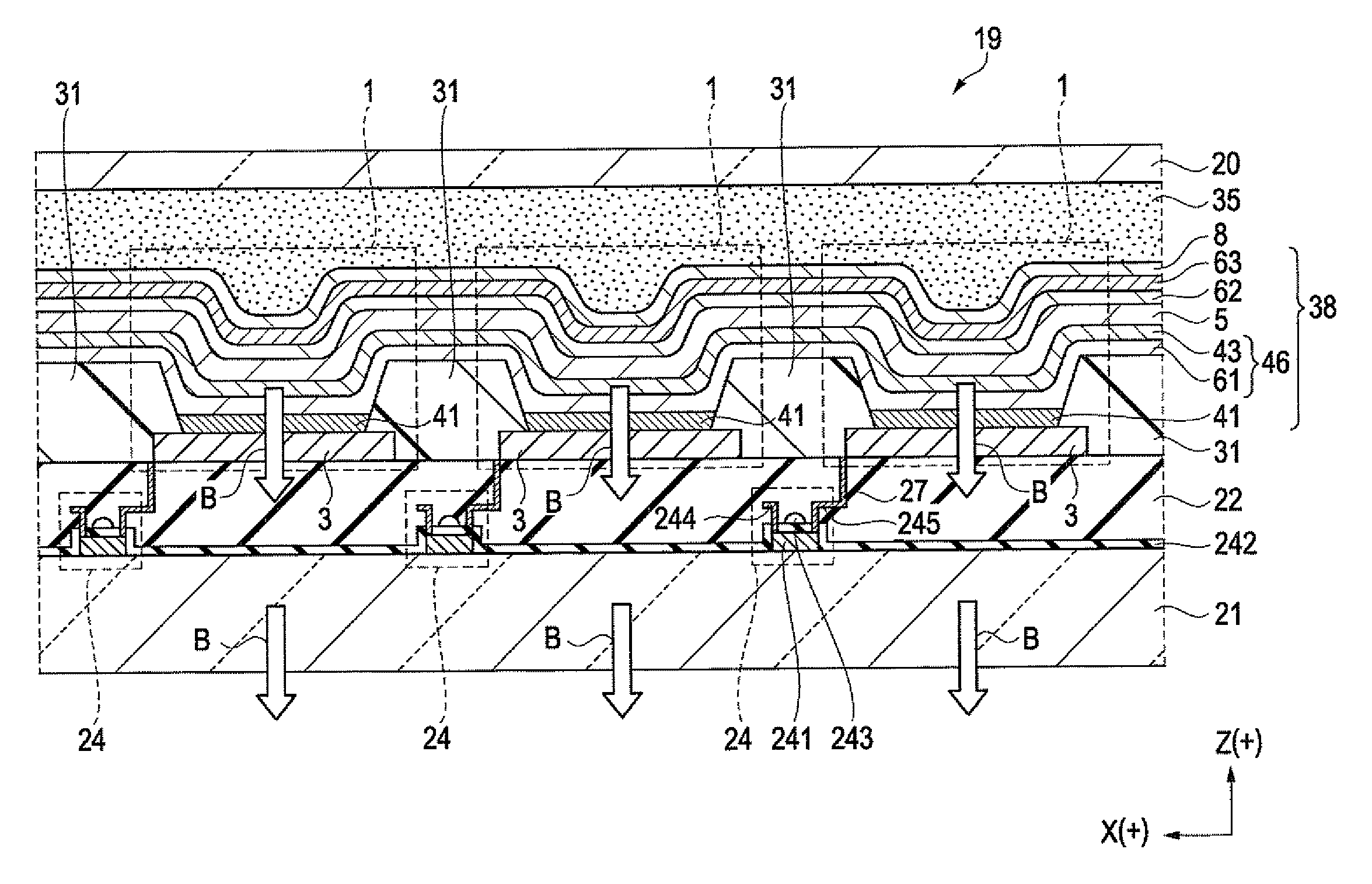 Light emitting device, display apparatus, and electronic apparatus