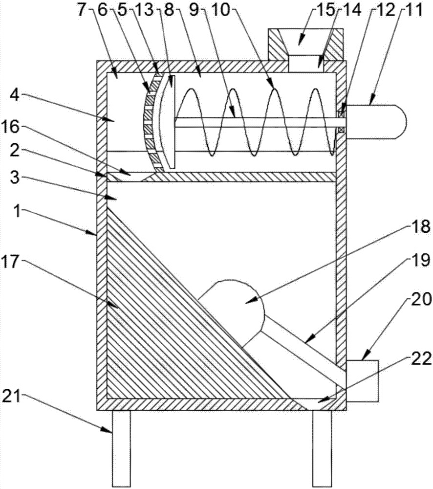 Cloth dye power manufacturing device