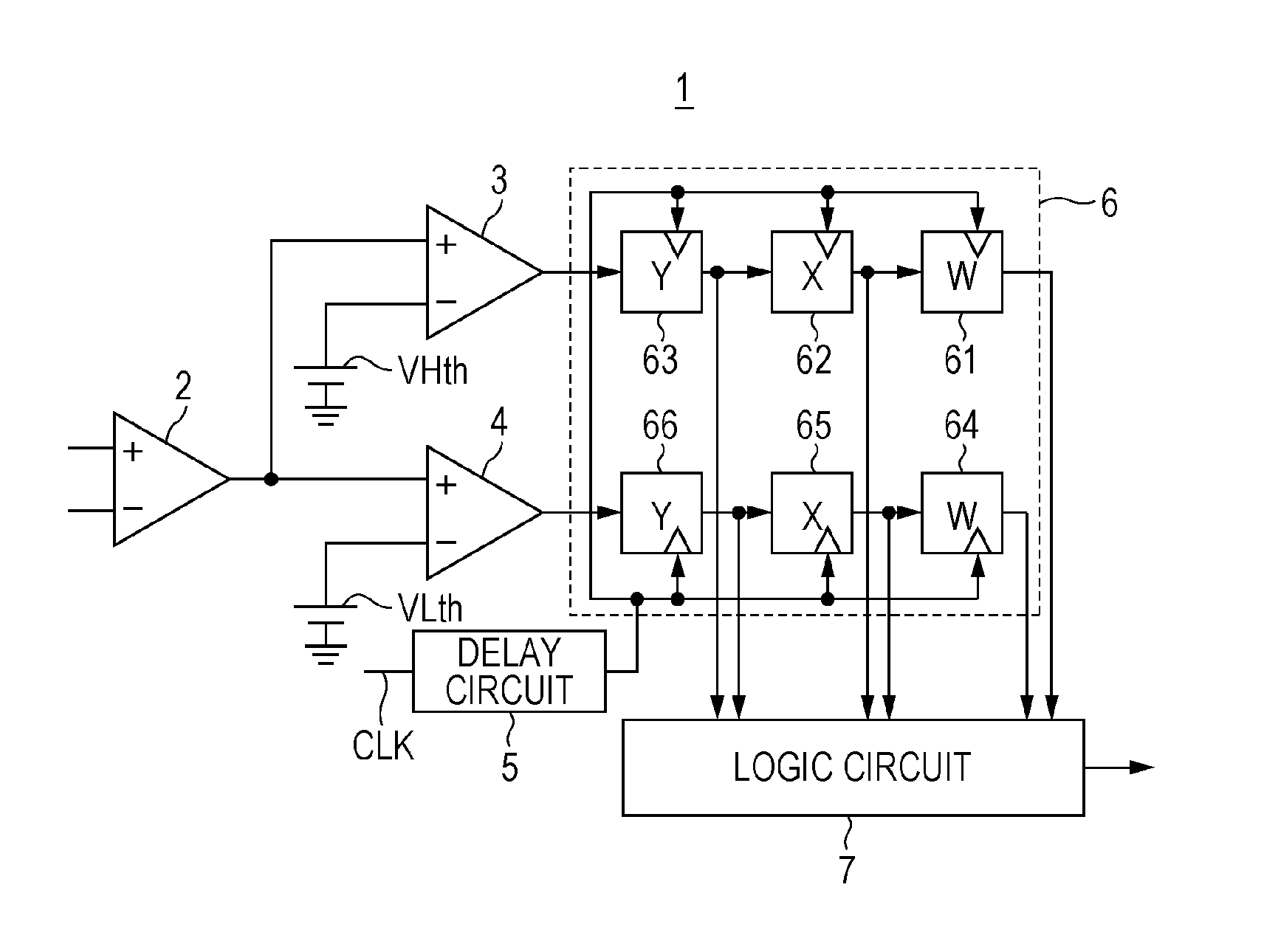 Receiving apparatus for differential signals