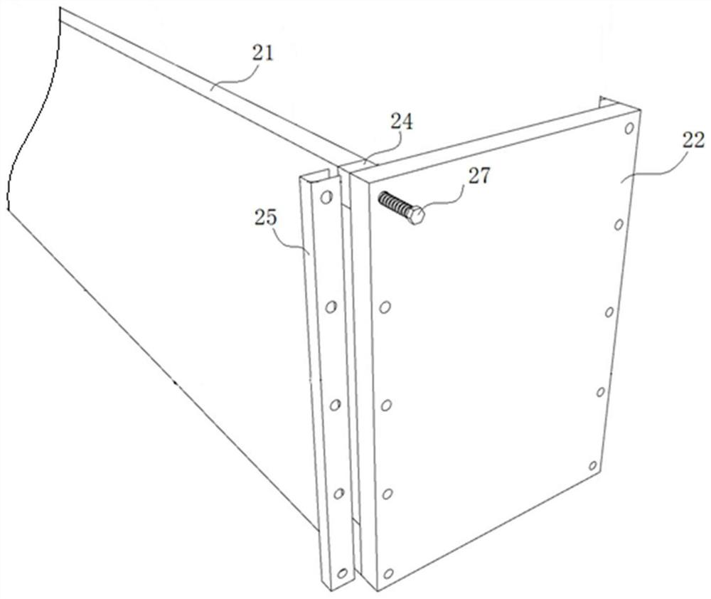 Reinforced structure of reinforced concrete shear wall