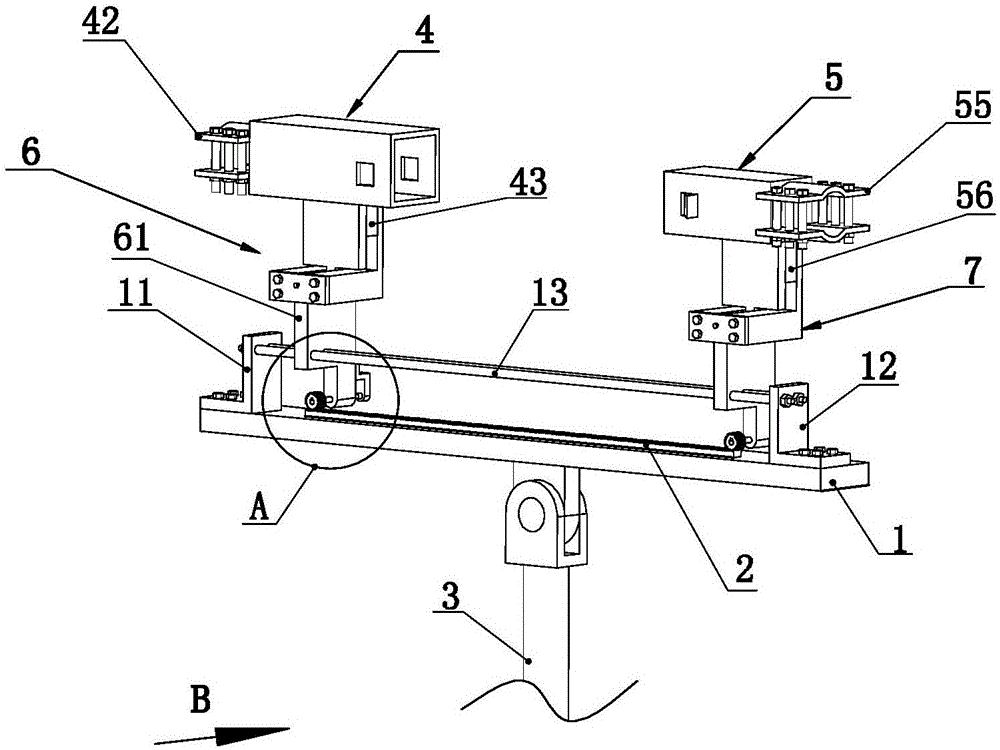 Auxiliary broken line connecting device applicable to overhead lines