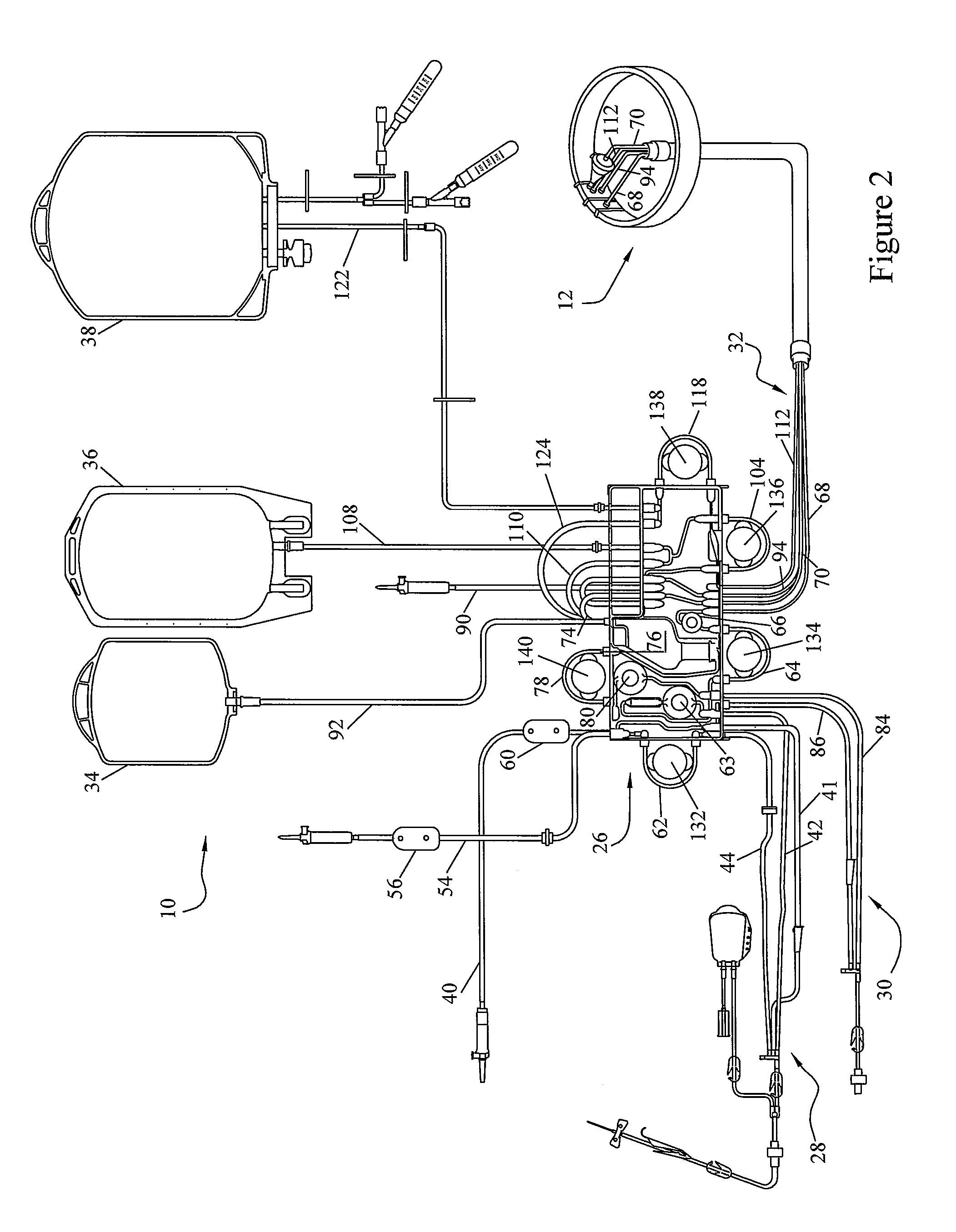 Blood Processing Apparatus with Air Bubble Detector