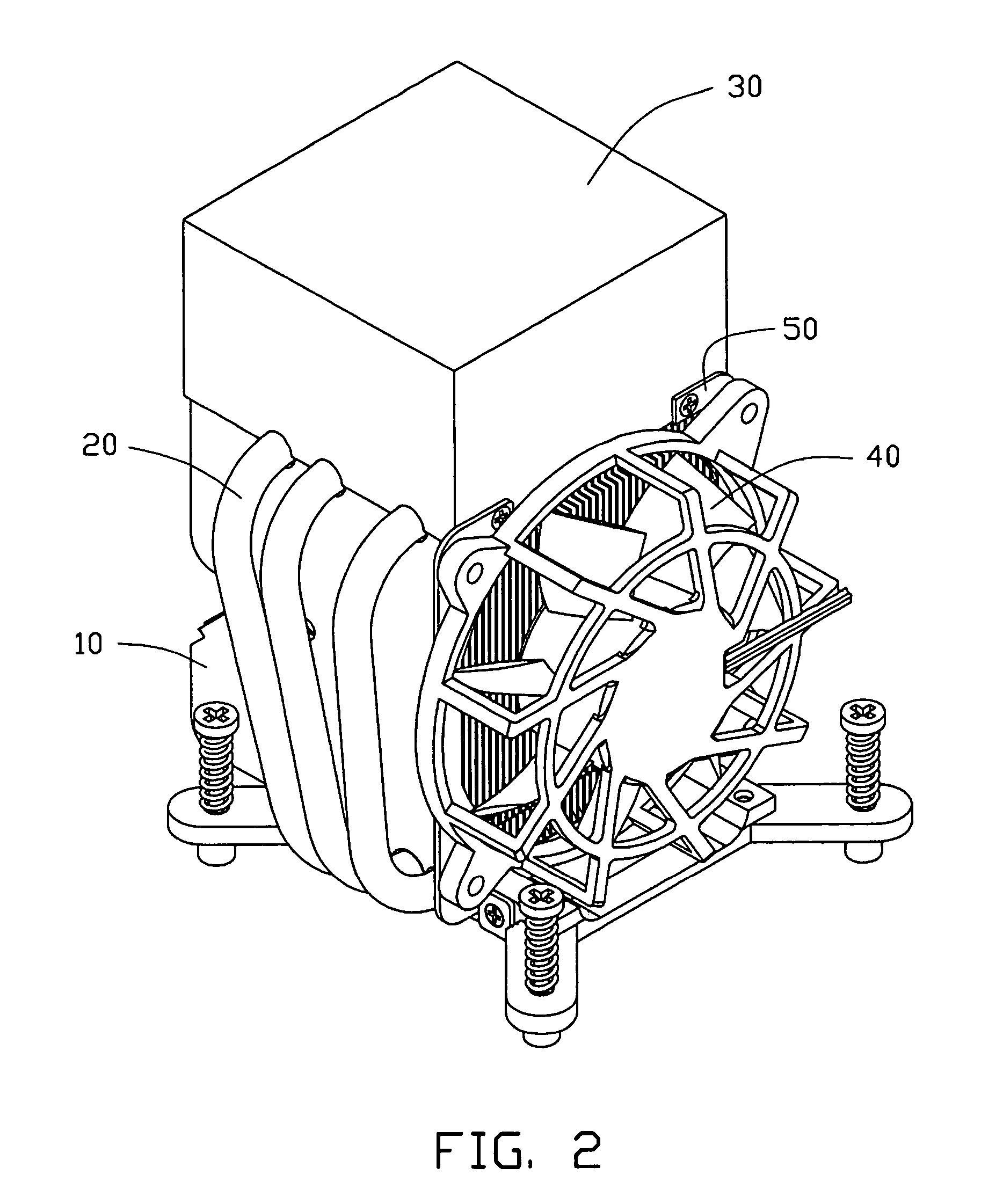 Heat dissipating device with heat reservoir