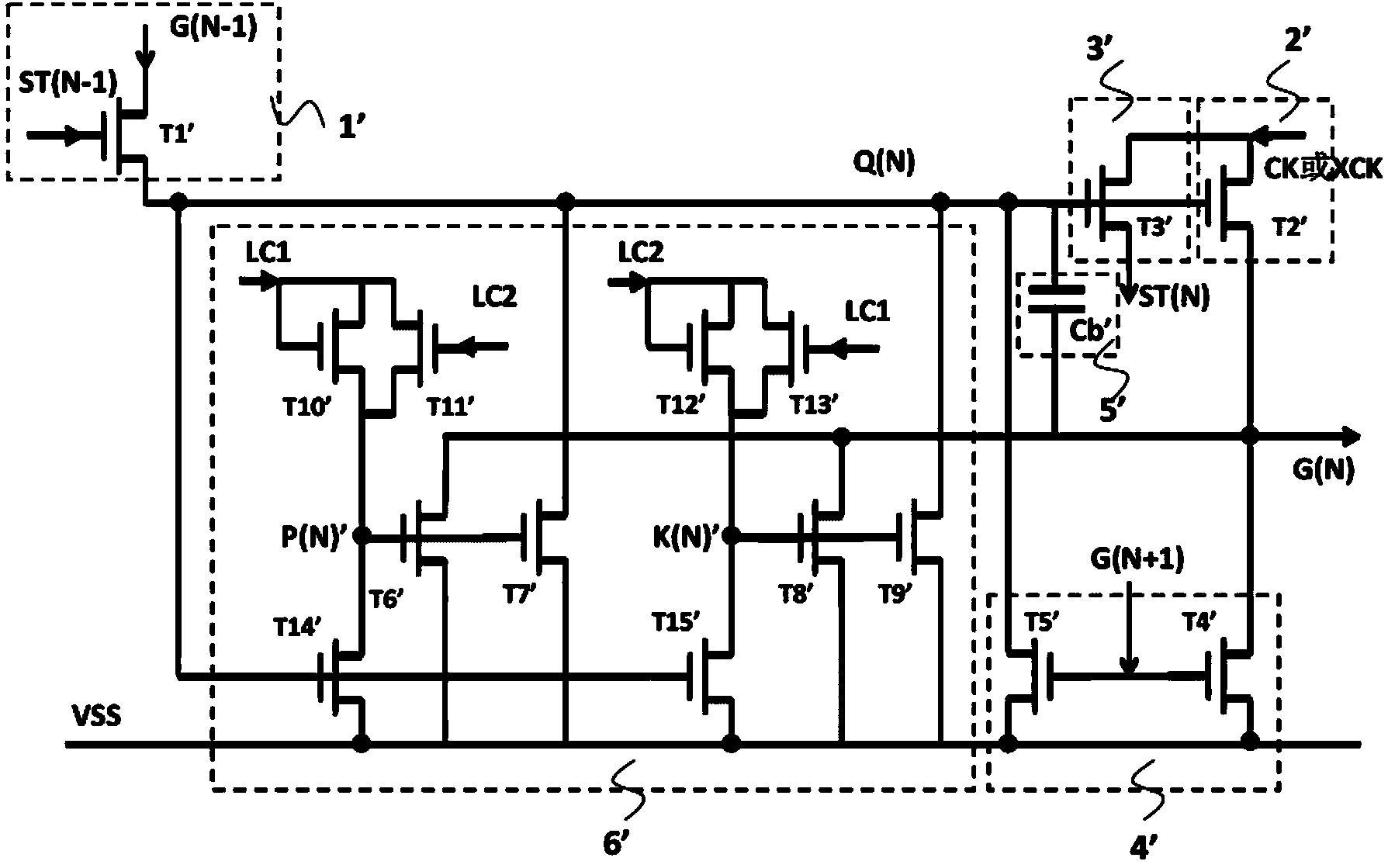 Grid drive circuit with self-compensation function