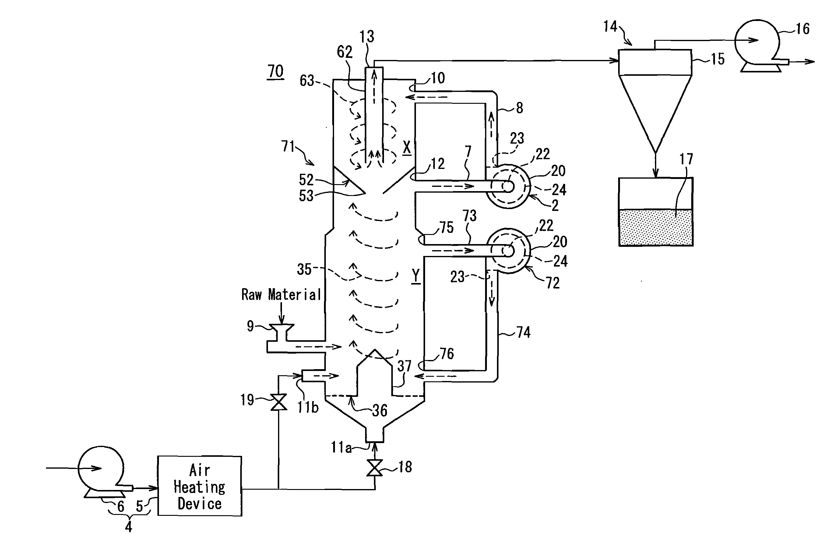 Pulverized material producing system