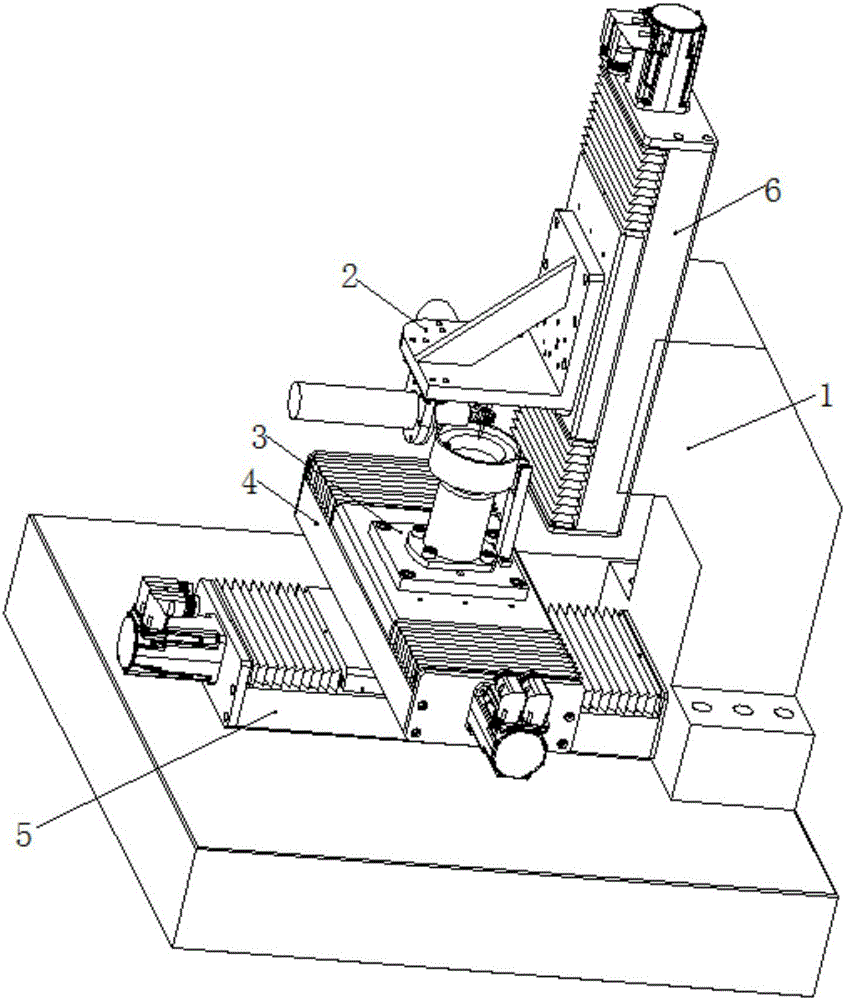 A two-dimensional ultrasonic vibration polishing processing device and method