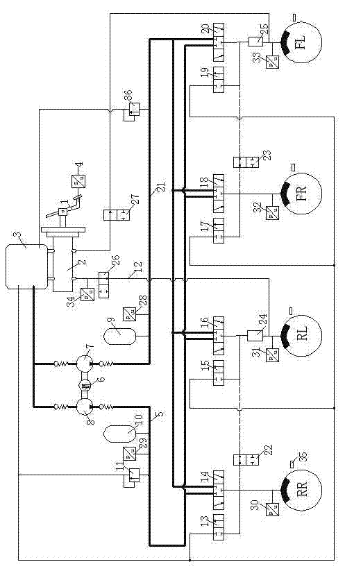 Electro-hydraulic braking system and control method thereof