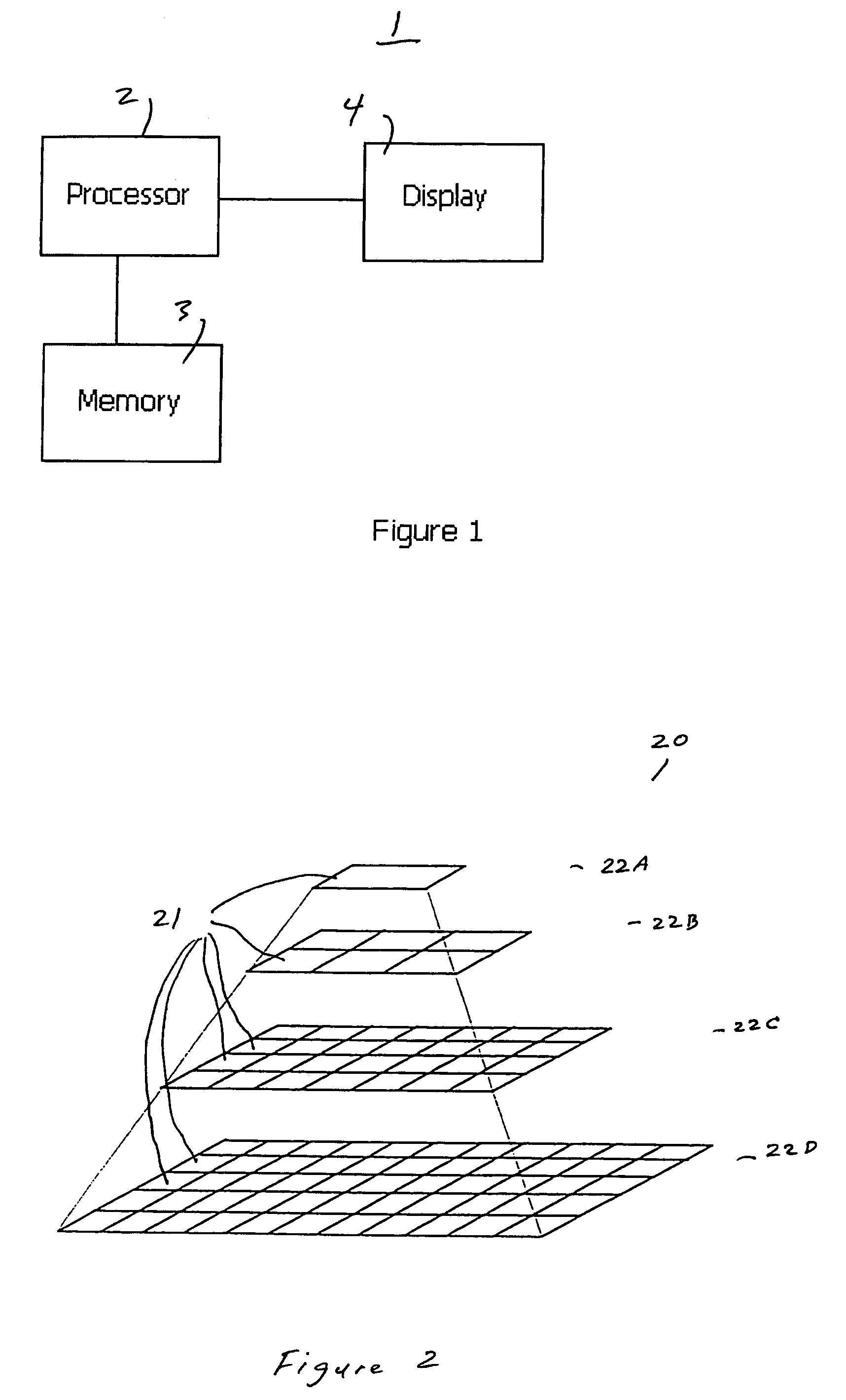 System and method for organizing two and three dimensional image data