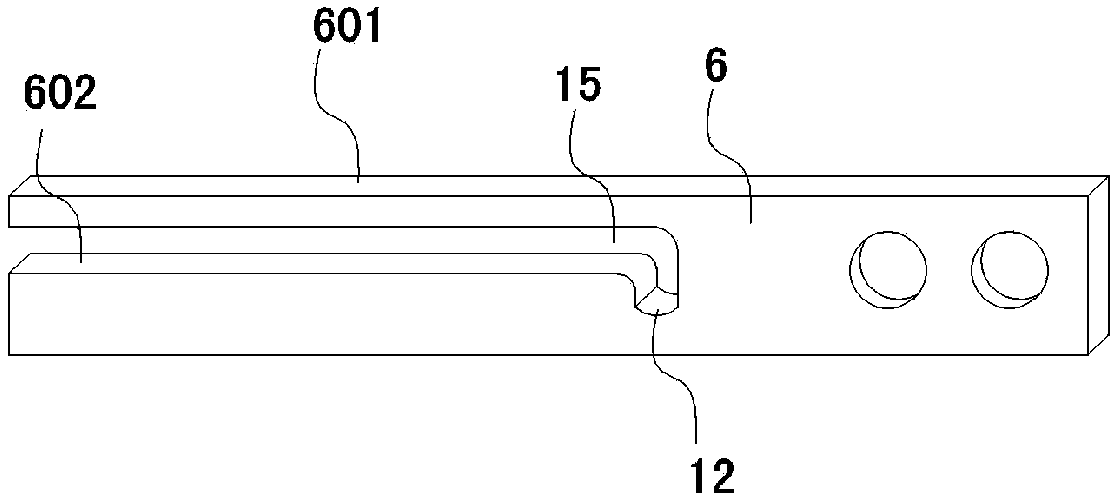 Guide rail vacuum connection rod gate valve