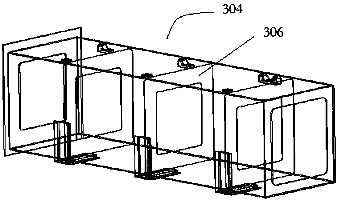 Portal frame system for lining trolley and lining trolley