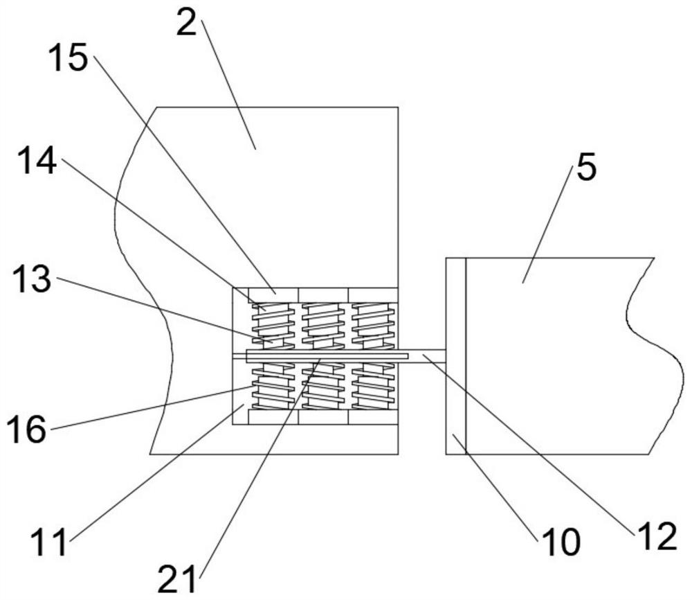 A contact rail telescopic connector without expansion joints