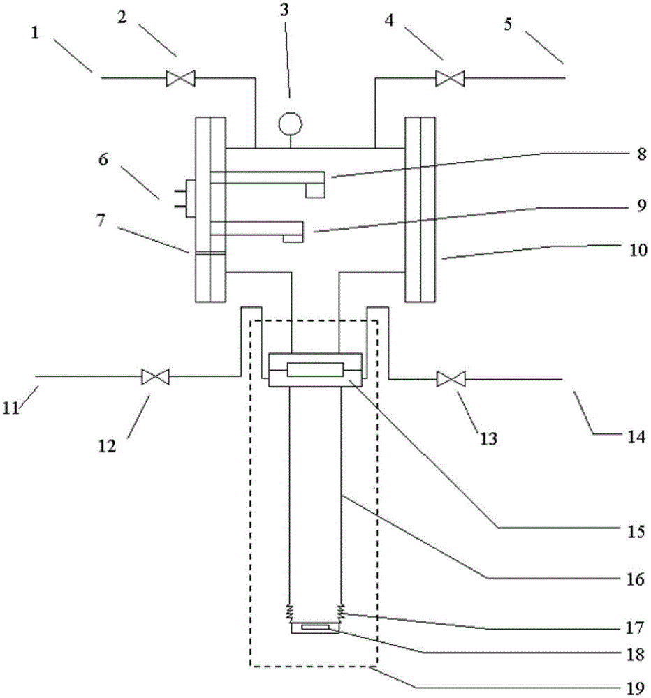 Vacuum chamber for tdlas temperature measurement and calibration