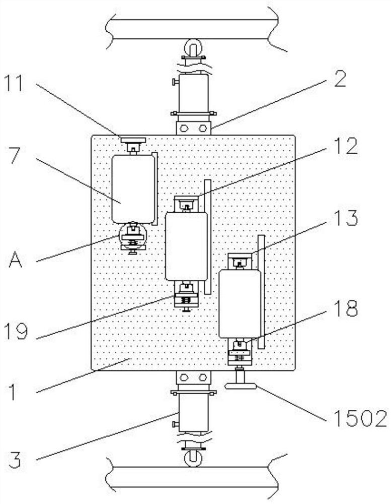 A self-propelled waterproof coil laying device for bridge construction