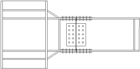 Reamed steel structure beam-column joint connected via end plate and construction method for same