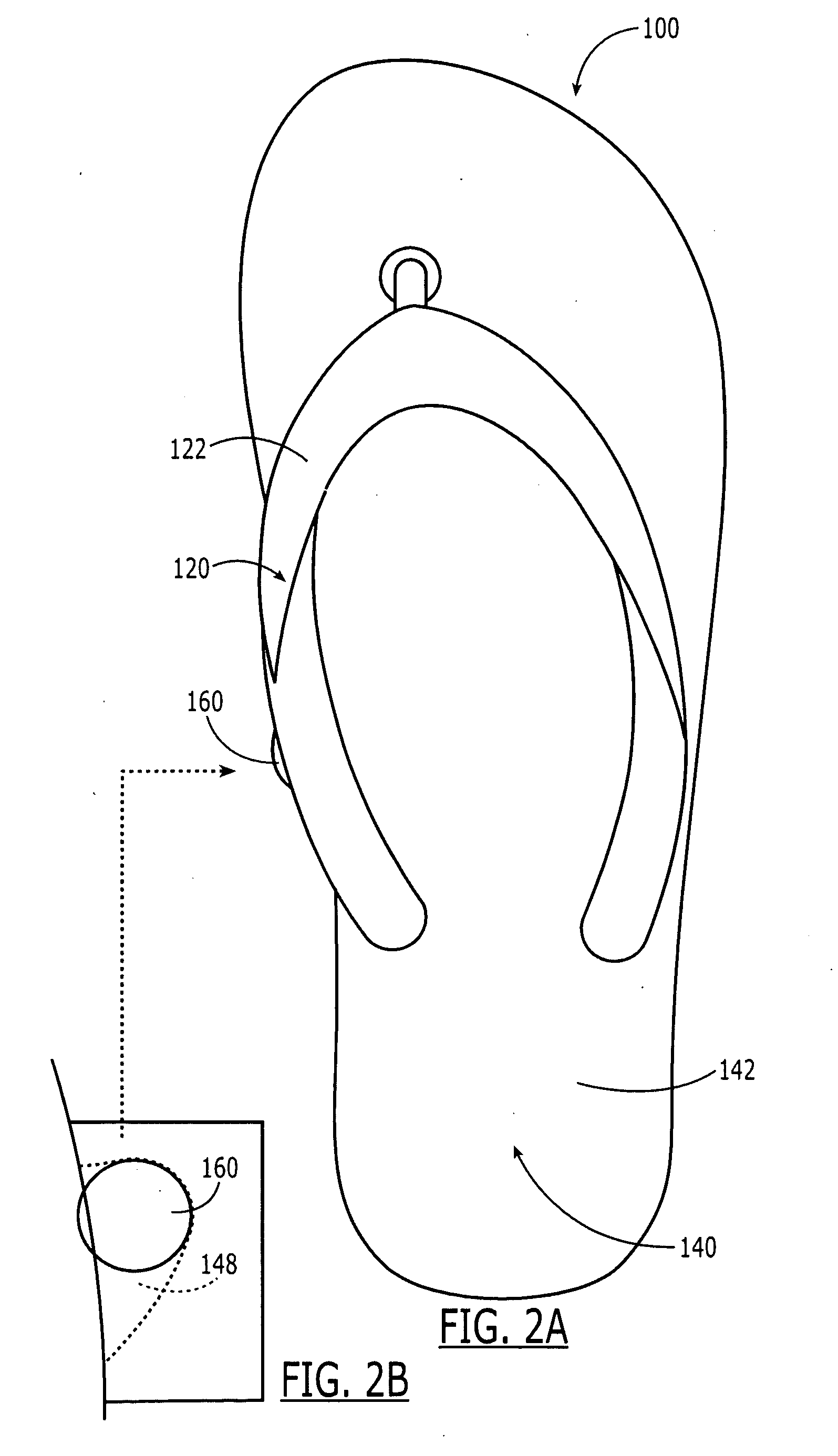 Modular open-toe footwear retaining system
