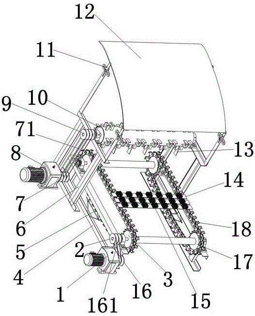 Straw chopping and throwing test stand