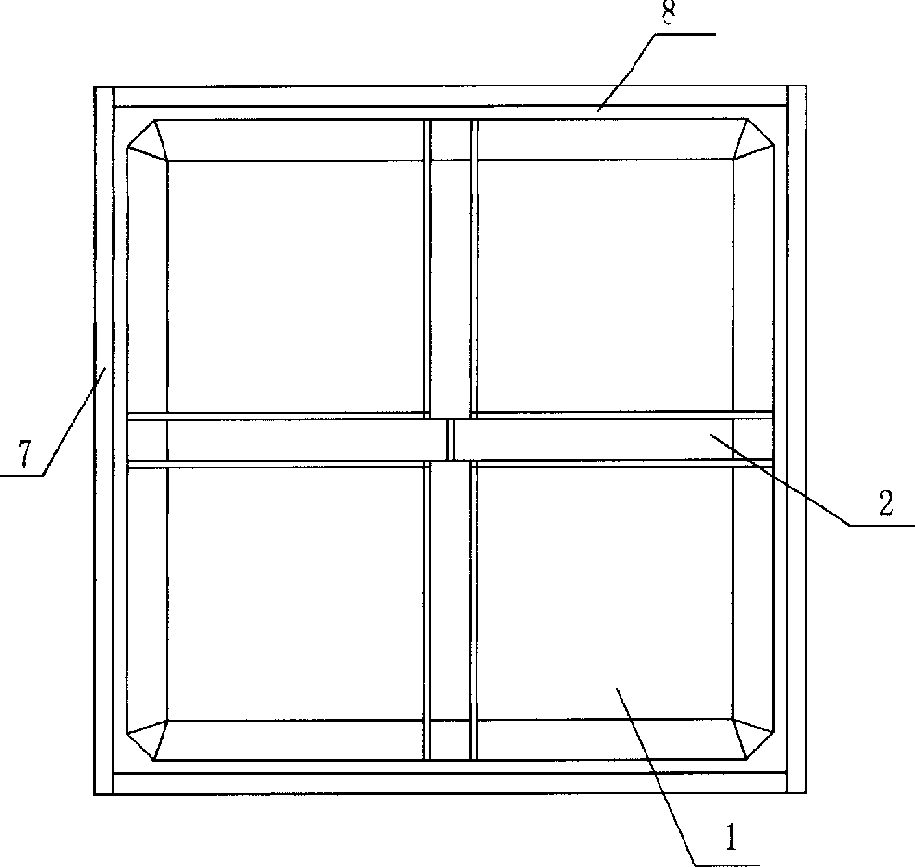 Mold and method for producing open-mouthed concrete box