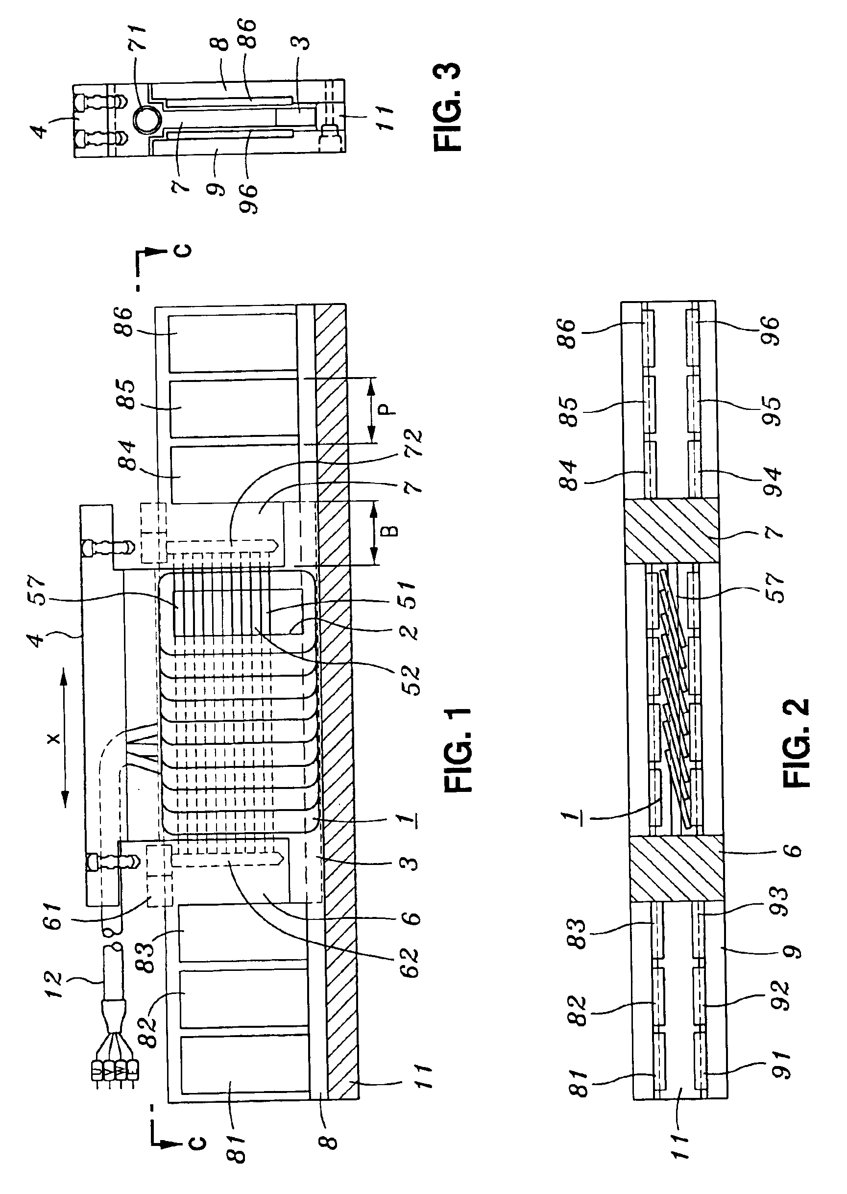 Ironless AC linear motor