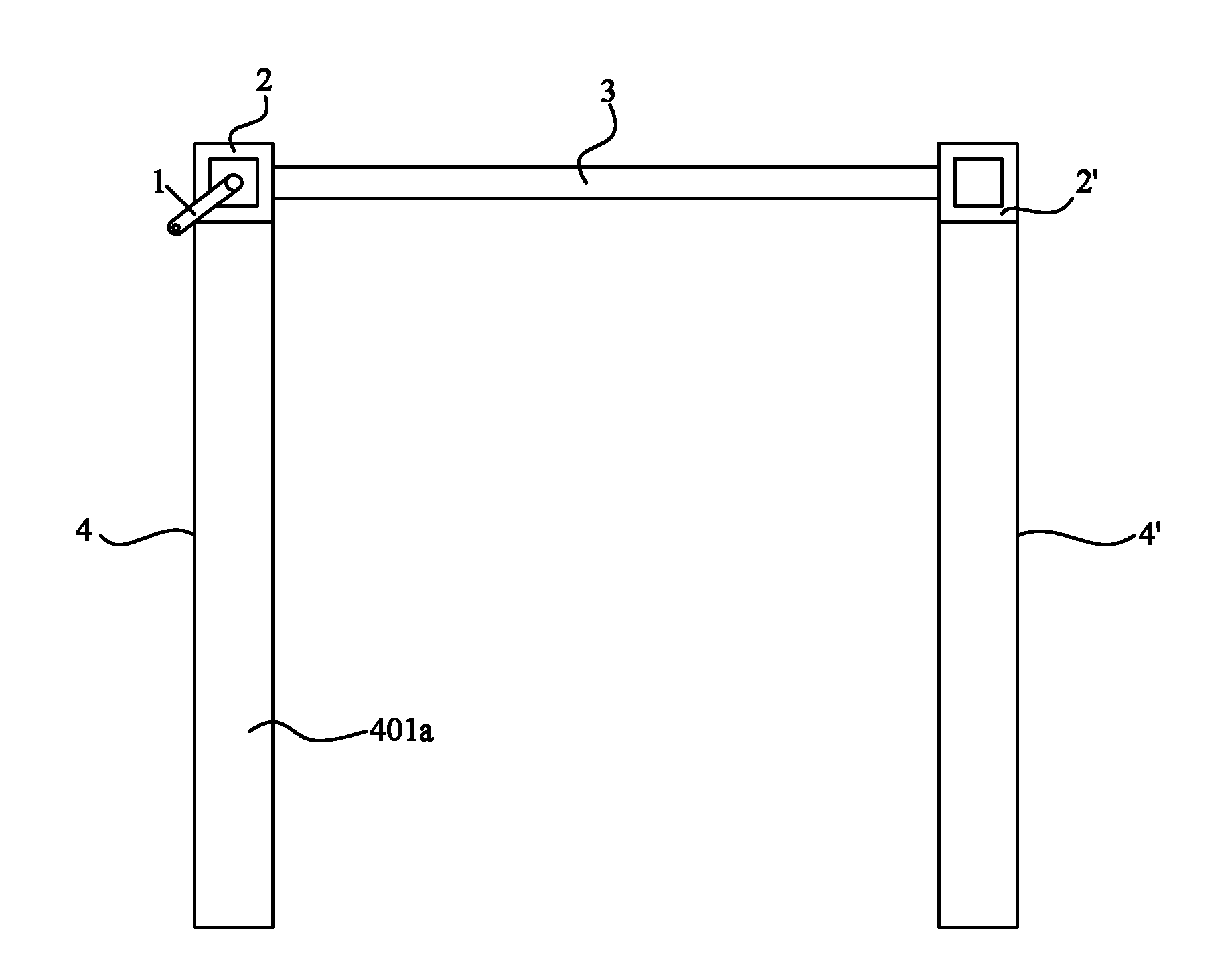 Synchronous lifting component and synchronous lifting and horizontal moving mechanism
