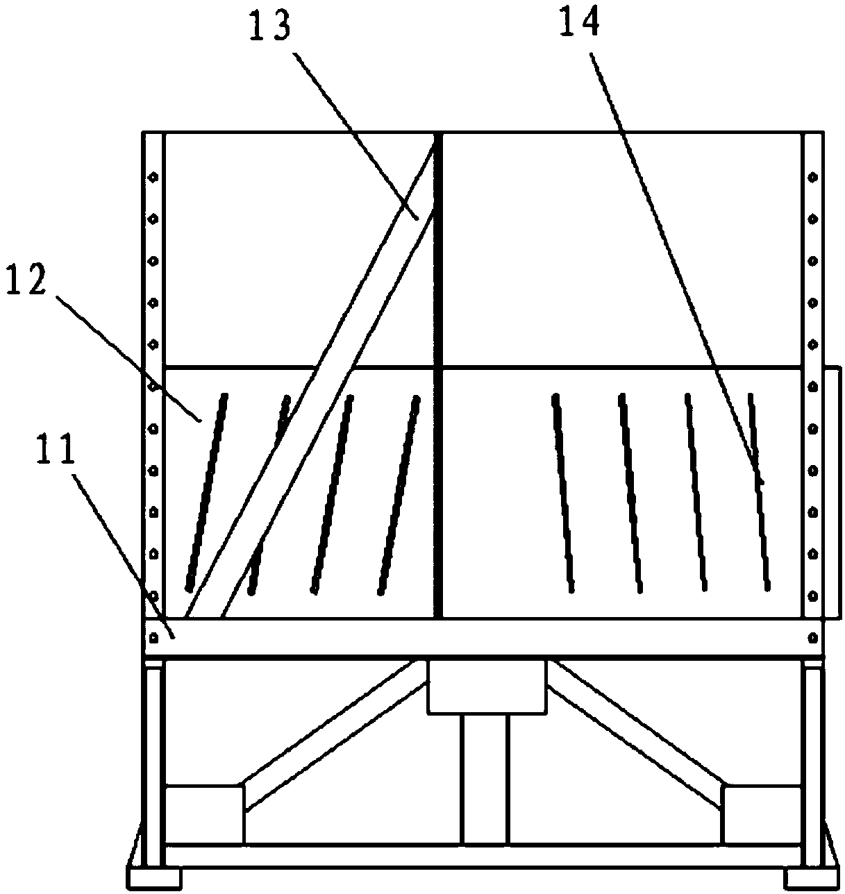 Experimental apparatus and method for stoping slant medium-thick and thick ore bodies with caving method