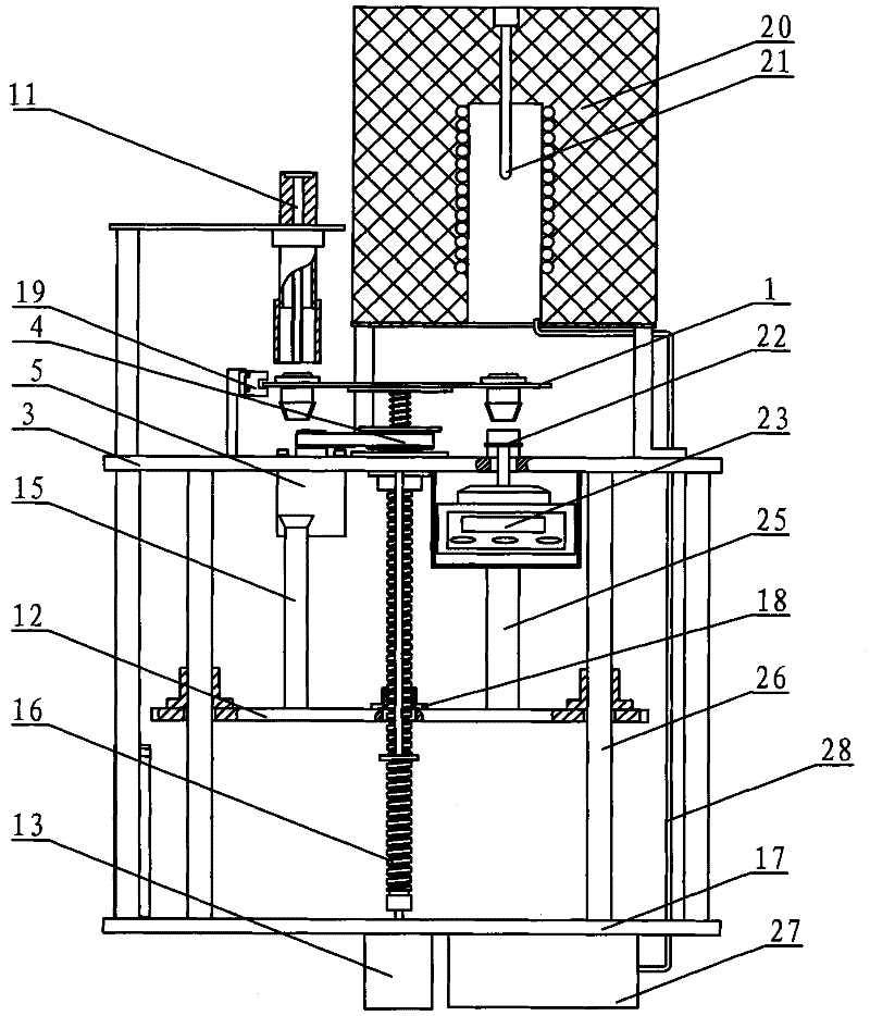 Boiler fly ash ignition carbon measuring device